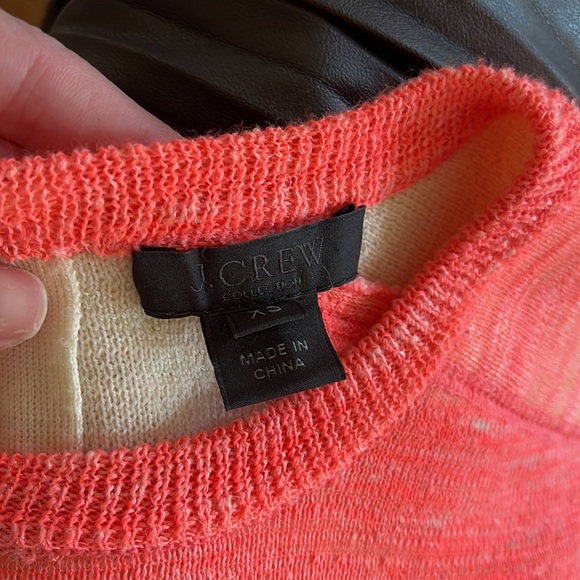 J. Crew Collection Wool/Linen Blend Short Sleeve Top - Picture 3 of 4